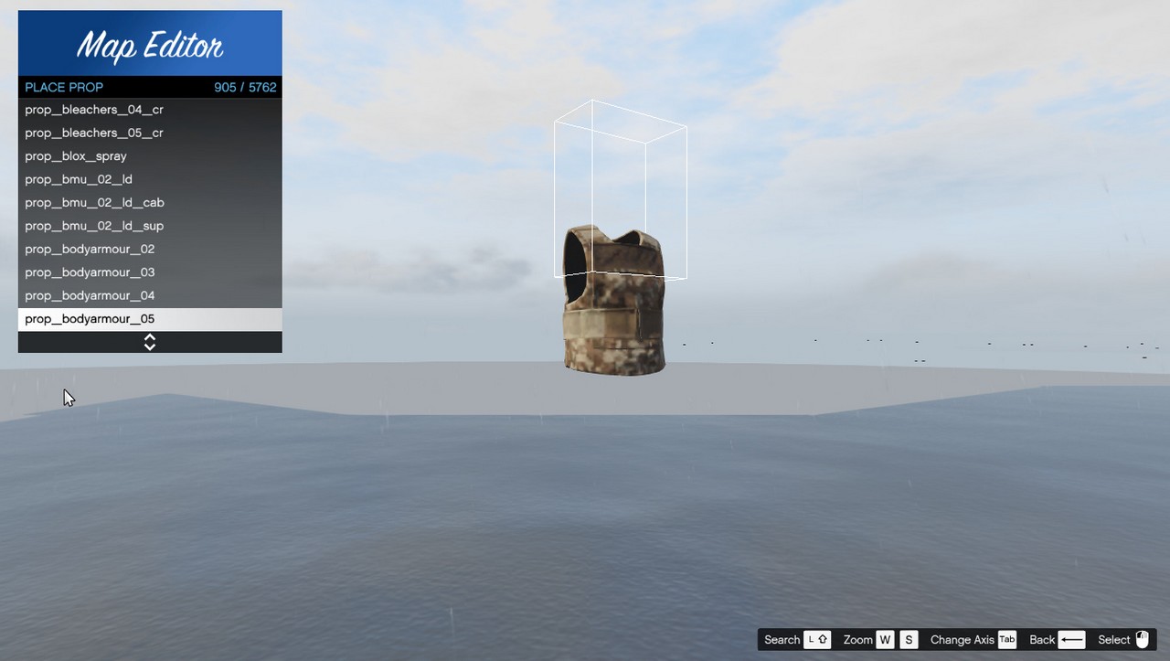 prop_bodyarmour_05 — FiveM object hash